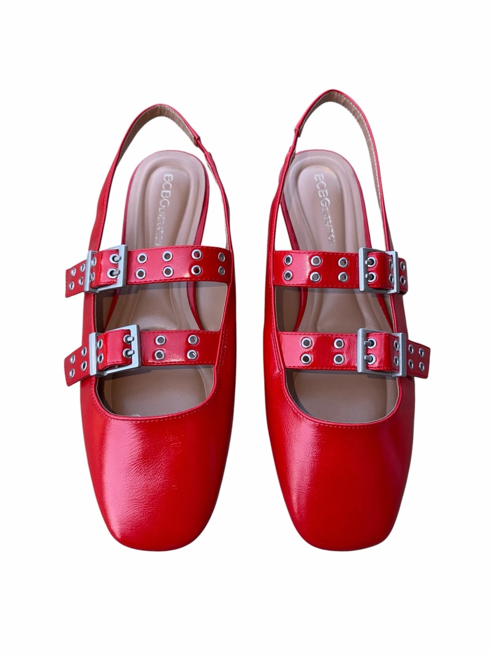 BCBGeneration Women's Hendo Double Buckle Mule Flat Size 9
